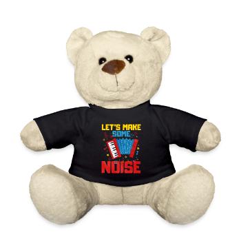 Akkordeon Polka Musik Geschenk - Teddy - Schwarz - Vorne