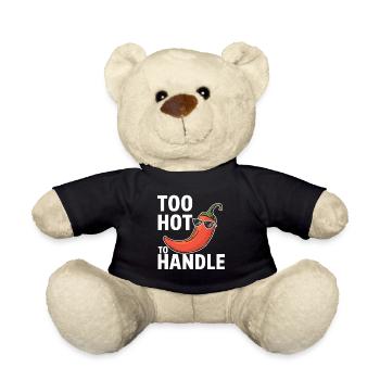 Lovers of spicy food, Chili Peppers Chef - Teddy Bear - black - Front