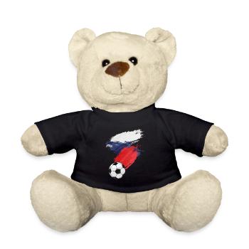Fußball Flagge der Tschechischen Republik - Teddy - Schwarz - Vorne