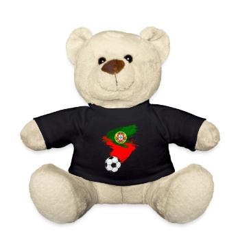 Portugal Soccer Drapeau de football - Nounours - noir - Devant