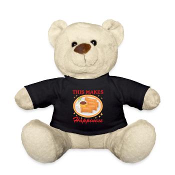 Lumpia Spring Roll Loempia Gift - Teddy Bear - black - Front