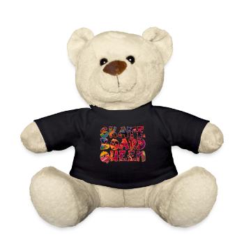 Skateboard Queen - Teddy Bear - black - Front