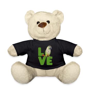 Molinasittich Papagei Vogel Sittich - Teddy - Schwarz - Vorne