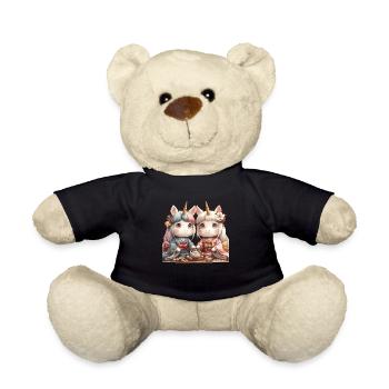 Cérémonie du thé Licorne Kawaii Japonais - Nounours - noir - Devant
