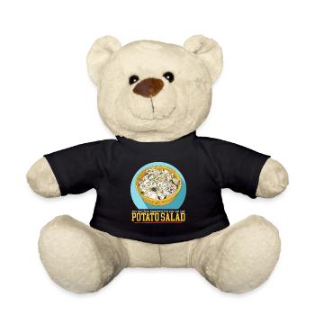 Potato Salad Food Härdöpfelsalat Gift - Teddy Bear - black - Front