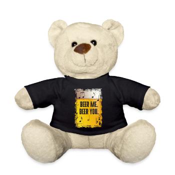 Beer Me Beer You - Teddy - Schwarz - Vorne