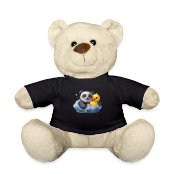 Pandabär Schaumbad Japanischer Riesenpanda - Teddy - Schwarz - Vorne