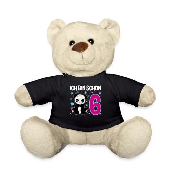 Six Years – Panda Smile - Teddy Bear - black - Front