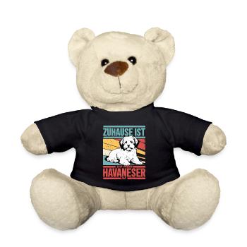 Zuhause ist wo mein Havaneser ist Hunde Mama Hund - Teddy - Schwarz - Vorne