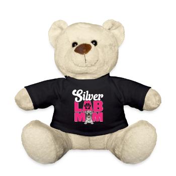 Silver Labrador Retriever Silver Lab - Teddy Bear - black - Front