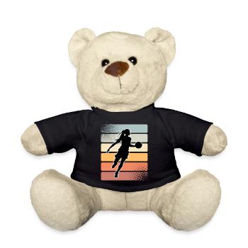 Basketball Basketballerin Frauen Basketball - Teddy - Schwarz - Vorne