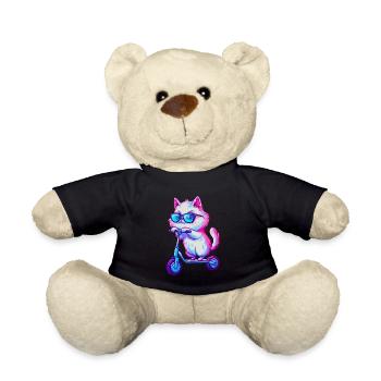 Persian Cat Scooter - Teddy Bear - black - Front