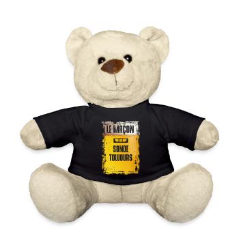 Le Maçon Sonde Toujours - Teddy Bear - black - Front