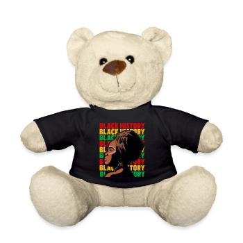 Juneteenth schwarze Geschichte 1865 melaning afrikanisch - Teddy - Schwarz - Vorne