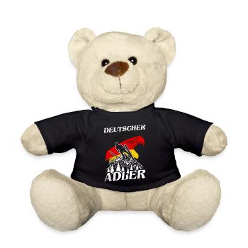 Deutscher Adler Skispringen Skiurlaub Wintersport - Teddy - Schwarz - Vorne