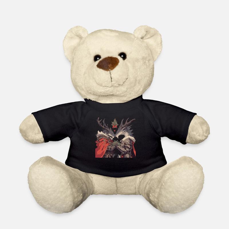 Drache Weihnachten Drache Kinder - Teddy - Schwarz
