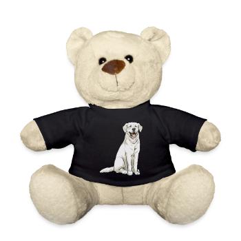 Labrador Retriever blanc Labrador Labrador blanc - Nounours - noir - Devant