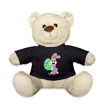 Skateboard de Pâques Bunny - Nounours - noir - Devant