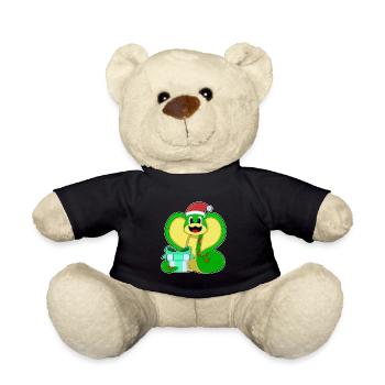 Snake Christmas Package - Teddy Bear - black - Front