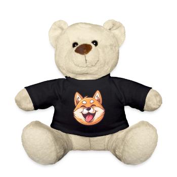 Shiba Inu | Illustration de dessin animé - Nounours - noir - Devant