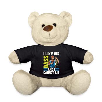 Pêche à l’achigan J’aime le gros achigan et je suis amateur de pêche - Nounours - noir - Devant