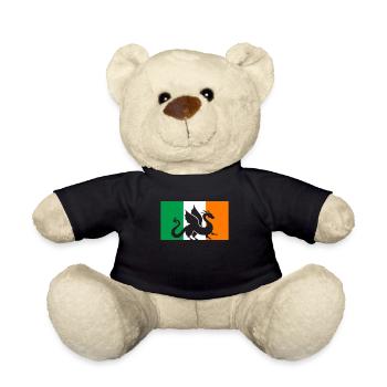 Dragon St. Patrick’s Day Enfants irlandais - Nounours - noir - Devant