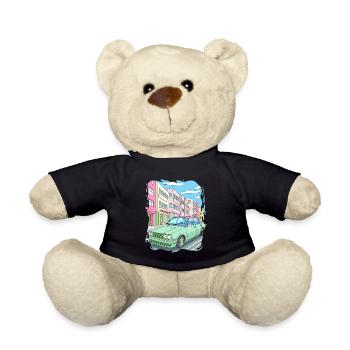 Candy Colored Road Cruiser Car - Teddy Bear - black - Front