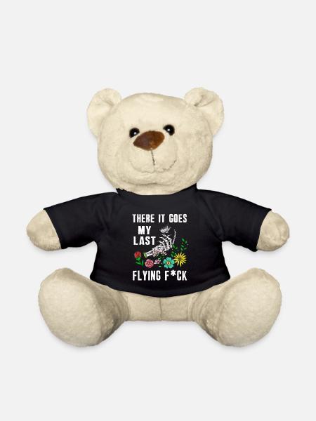 There It Goes My Last Flying F - Teddy Bear - black
