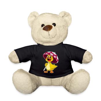 Ente Regenschirm - Teddy - Schwarz - Vorne