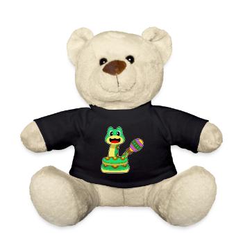 Schlange Musiker Rassel Musik - Teddy - Schwarz - Vorne