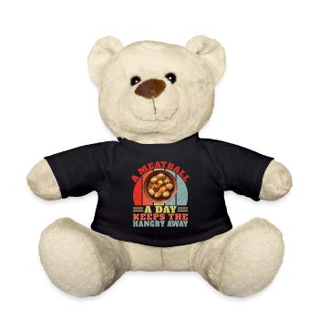Cadeaux pour les amateurs de boulettes de viande - Nounours - noir - Devant