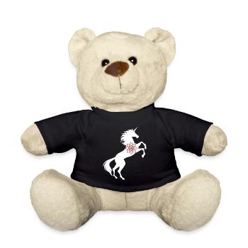 Unicorn Atom Symbol TShirt Atoms Magical Unicorn - Teddy Bear - black - Front