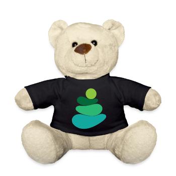 Logo rock/rock vert - Nounours - noir - Devant