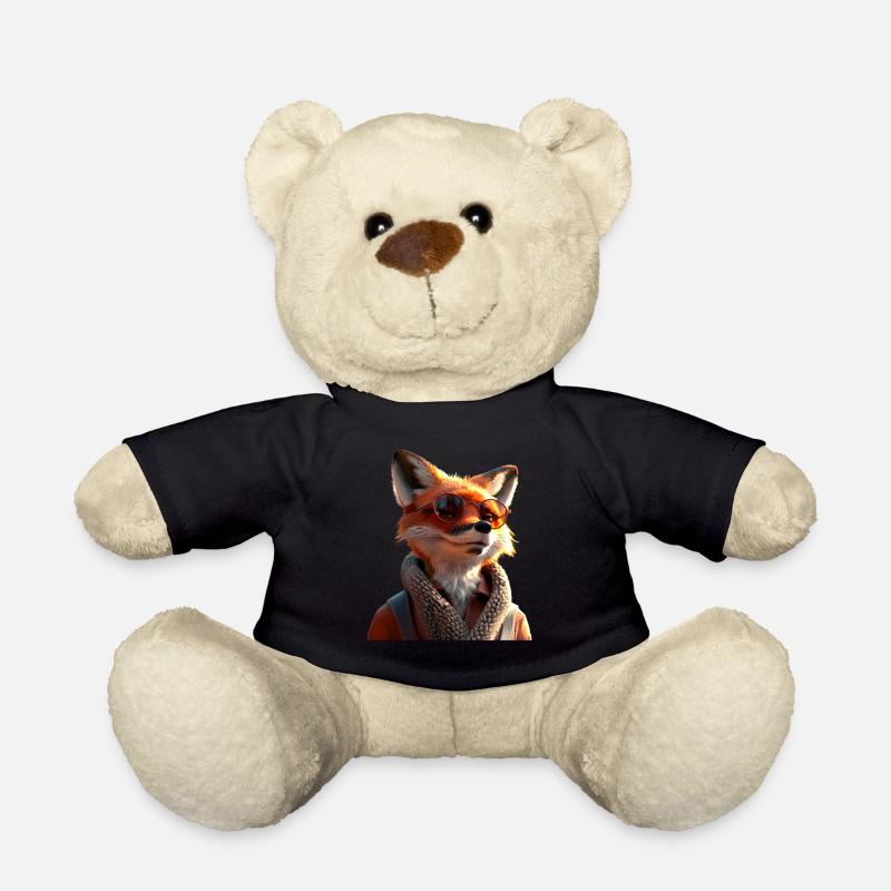 Fuchs Ich Liebe Füchse Rotfuchs Wilder Süßer Fuchs - Teddy - Schwarz
