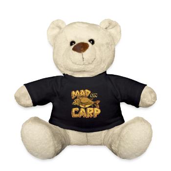 Carp Fishing Mad On Carp Fish Hunting Fisherman - Teddy - Schwarz - Vorne