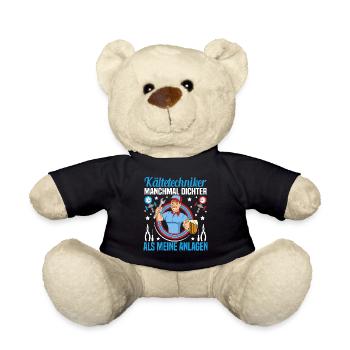 Refrigeration System Technician Air Conditioning Tool - Teddy Bear - black - Front