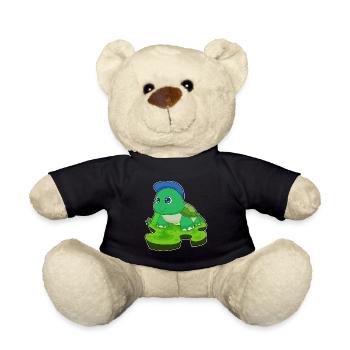Tortoise Student Cap School - Teddy Bear - black - Front