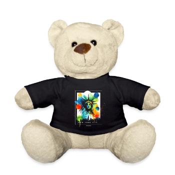 Pulsierende NYC Liberty - Teddy - Schwarz - Vorne