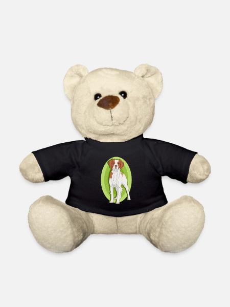 Chien breton chien d’arrêt breton cadeau - Nounours - noir