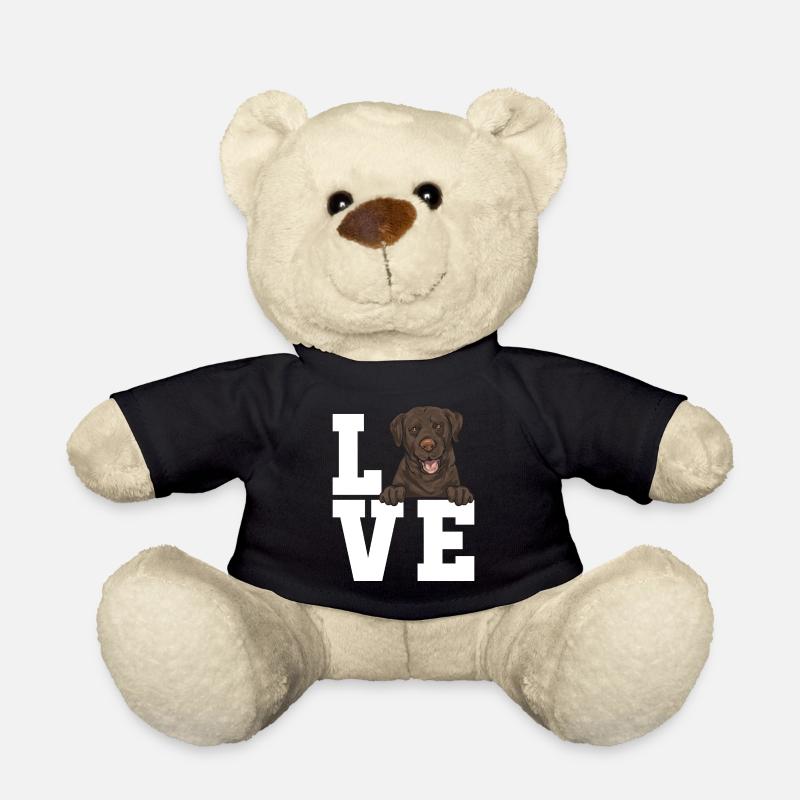 Chien Labrador Retriever brun chocolat - Nounours - noir
