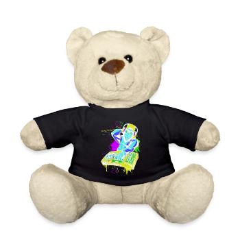 DJ Monkey Music Party Fun Sunglasses Fun Dancing C - Teddy Bear - black - Front