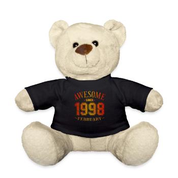 February 1998 - Geburtstag im Februar Awesome - Teddy - Schwarz - Vorne