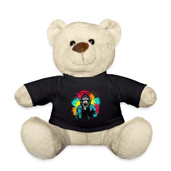DJ Monkey Music Party Fun Sunglasses Dance Party M - Teddy Bear - black - Front