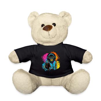 DJ Monkey Music Party Fun Sunglasses Dance Party M - Teddy Bear - black - Front