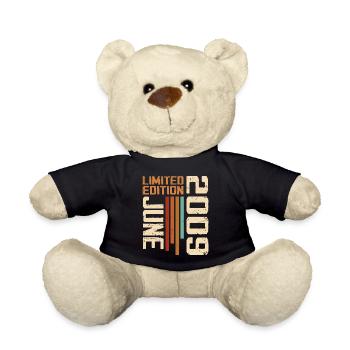 June 2009 Birthday Gift June 2009 Retro 2009 - Teddy Bear - black - Front