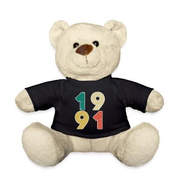 1991 - Born 1991 - Built in 1991 - Teddy Bear - black - Front