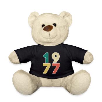 1977 - Born 1977 - Built in 1977 - Teddy Bear - black - Front