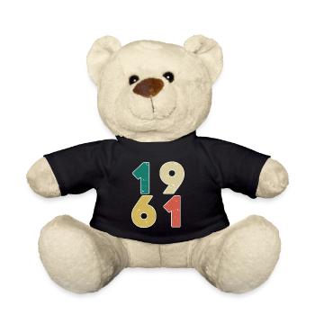 1961 - Born 1961 - Built in 1961 - Teddy Bear - black - Front