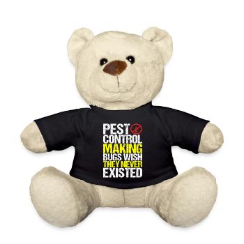 Pest Control Exterminators - Teddy Bear - black - Front