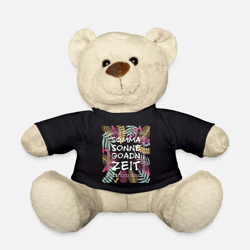 Somma Sonne Goadn Zeit, Sommer Sonne Garten Zeit - Teddy - Schwarz